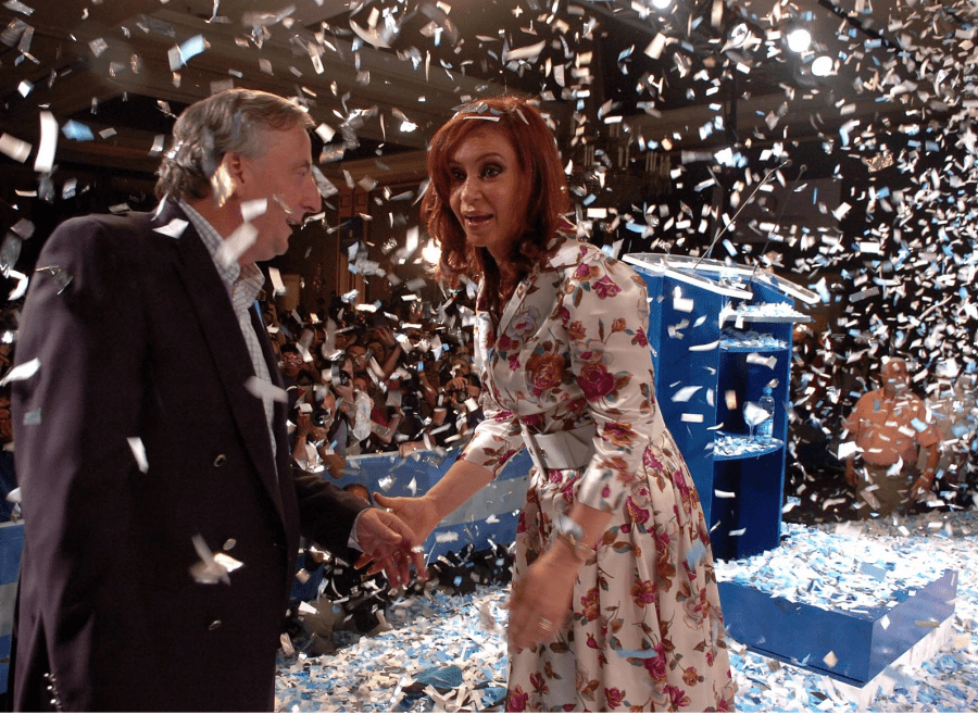 Nestor et Cristina Kirchner aux élections de 2007