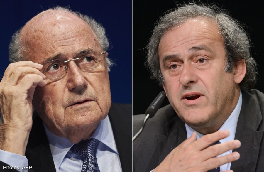 Blatter et Platini suspendus 8 ans