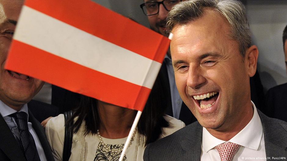 Norbert Hofer, candidat du parti d'extrême droite FPÖ, est en passe de remporter les élections présidentielles en Autriche