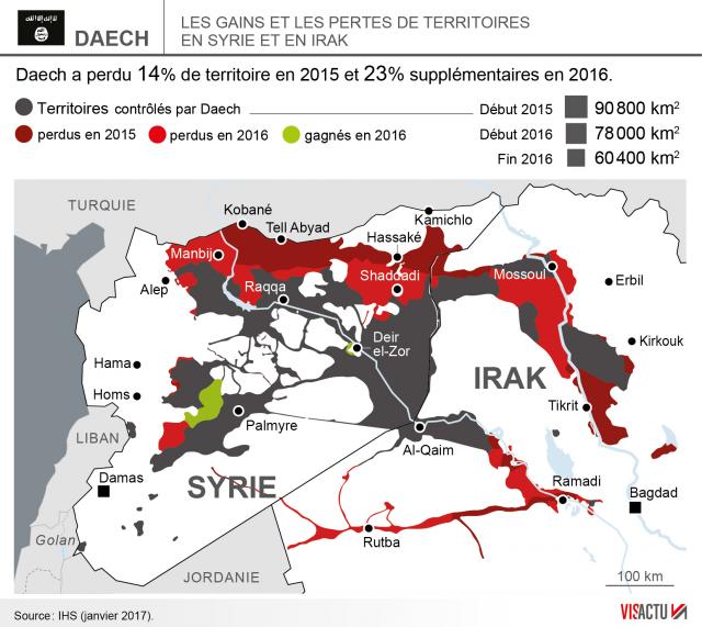 Irak-et-syrie-daech-perdu-23-de-ses-territoires-en-2016 - VL Média