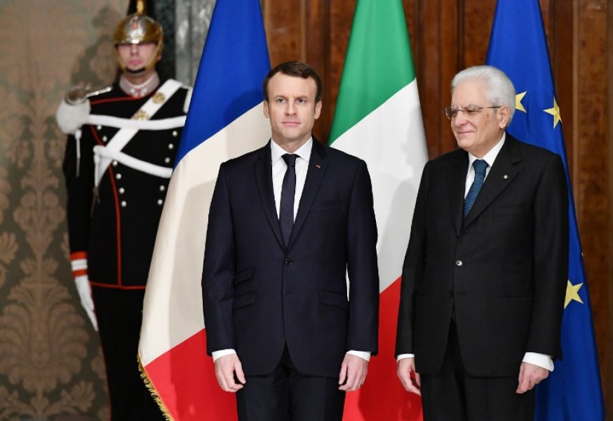 Emmanuel Macron et Sergio Mattarella