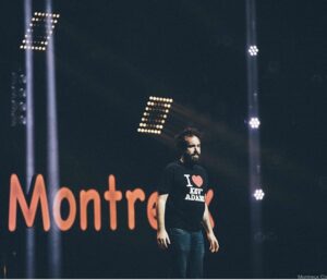 Aymeric Lompret sur la scène de Montreux