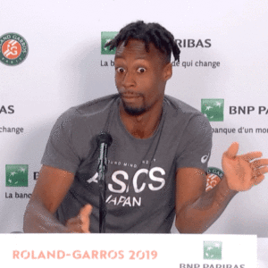 Gaël Monfils en conférence de presse