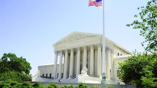 Photo de la cour suprême des Etats-Unis d'Amérique. 