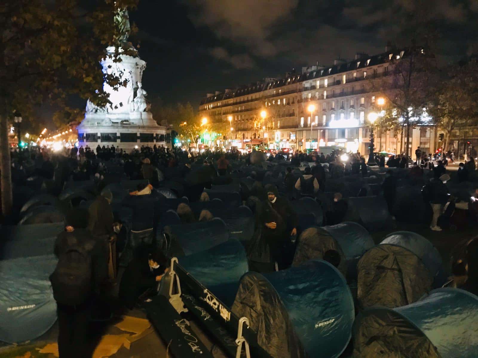 Paris Violents incidents hier soir Place de la République VL Média