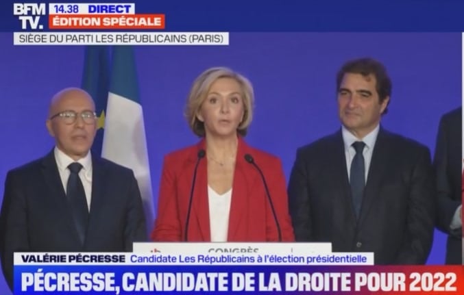 Valérie Pécresse LR candidate présidentielle 2022 Macron