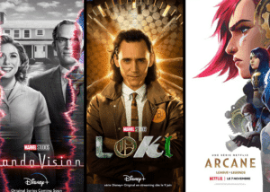 10 séries les plus téléchargées piratées 2021 Arcane Loki WandaVision Netflix Disney+
