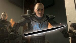 Pre Vizla Sabre noir Darksaber Mandalorien Star Wars