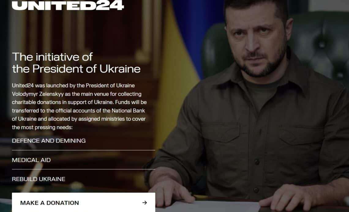United24 plateforme participative dons Ukraine aide mondiale