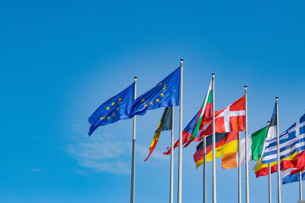 Drapeau Europe Union européenne Internationale Pays