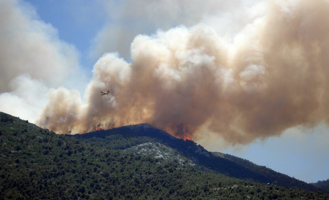 pays touchés par les incendies 2022 monde France Gironde feu