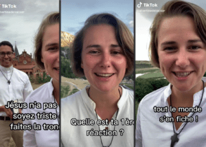 bonne soeur Albertine Debacker bonne soeur star réseau social religion catholique