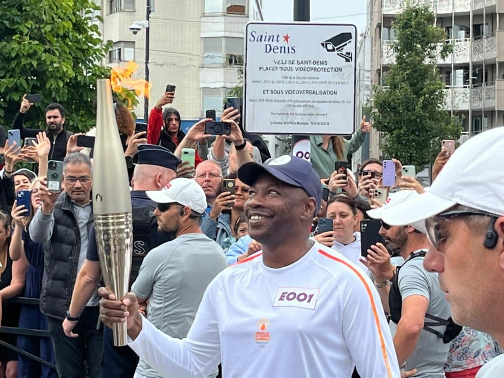 MC Solaar et la flamme olympique