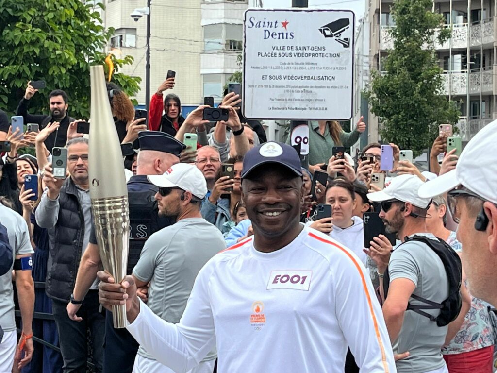 MC Solaar et la flamme olympique