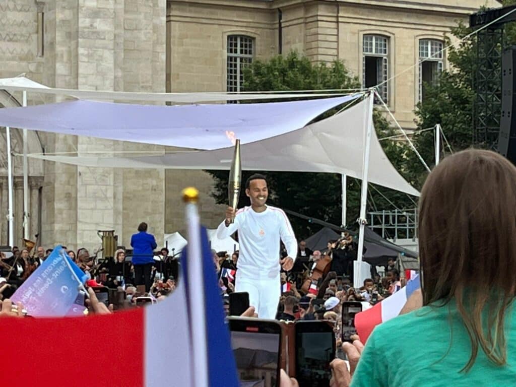 Mohamed Bouhafsi à la Basilique Saint-Denis.