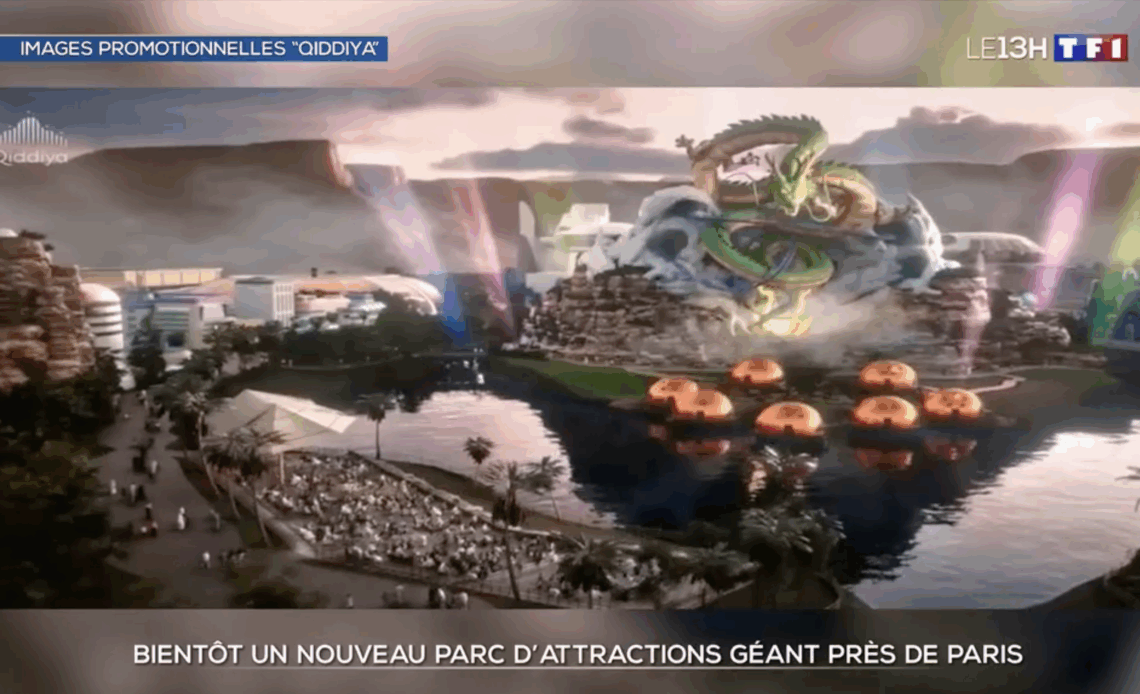 Image promotionnelle du futur parc Dragon Ball
