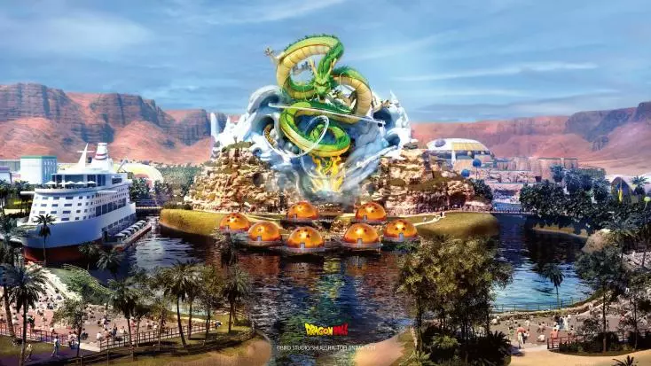 Concept Art du futur Parc Dragon Ball